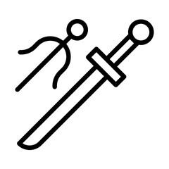 Chinese warrior weapon icon