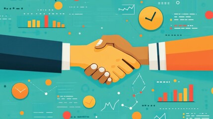 Handshake Agreement: Business Partnership and Growth