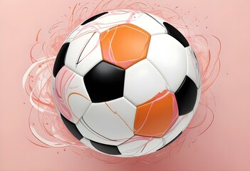 Close up on soccer ball with Different Background
