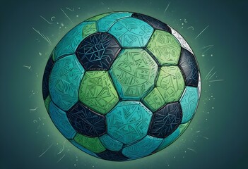 Close up on soccer ball with Different Background