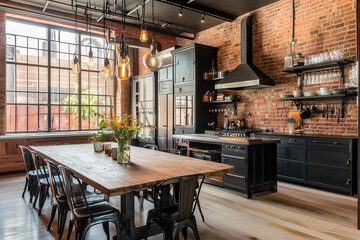 Industrial Loft Kitchen