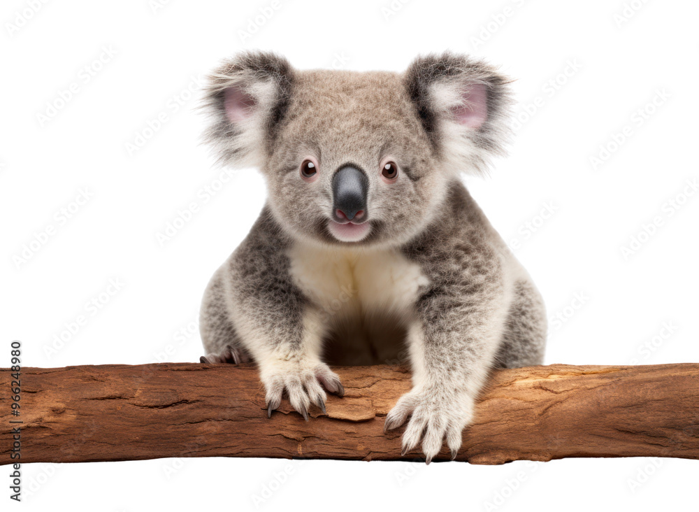 Poster PNG A koala wildlife mammal animal.