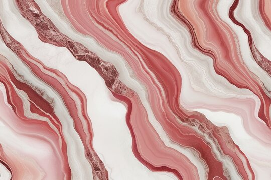 Soft Pink and White Marbled Stone Texture Panoramic Backdrop with Harmonious Seamless Design