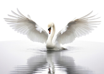 Fototapeta premium PNG Swan animal white bird.