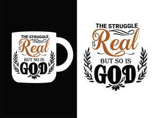 inspirational Quotes typography  mug design vector Free Vector
