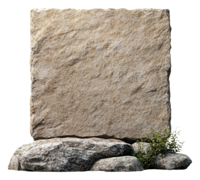 PNG Stone monument in a serene outdoor setting