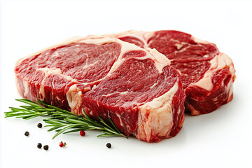 Fototapeta premium Beef on white background.