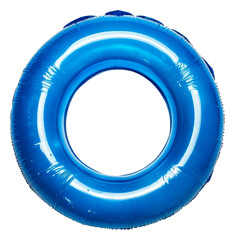 PNG Bright blue inflatable pool float for summer fun