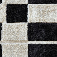 Fototapeta premium Chic black and white squares create a stylish repeatable pattern for varied uses