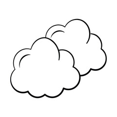 Cloud Drawing Design Vector Illustration Clipart Eps