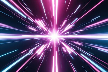 Vibrant Techno Bokeh Effects with Bright Pulses and Soft Glimmers in a Digital Nightscape