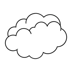 Cloud Drawing Design Vector Illustration Clipart Eps