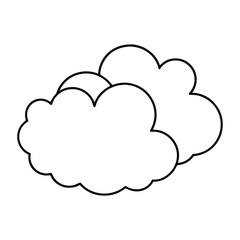 Cloud Drawing Design Vector Illustration Clipart Eps