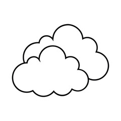 Cloud Drawing Design Vector Illustration Clipart Eps