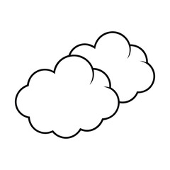 Cloud Drawing Design Vector Illustration Clipart Eps