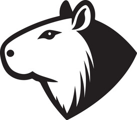 Capybara vector on transparent background for digital content, t-shirts and stickers, vectorized capybara logo, vectorized capybara illustration