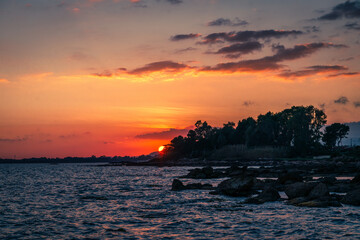 Obraz premium Sunset by the Sea