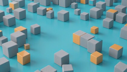 Obraz premium abstract geometric composition illustration