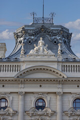Museum of the City of Lodz, decorative facade of  former palace of the Lodz factory owner Izrael Poznanski, Lodz, Poland