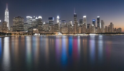 Obraz premium modern city skyline - Illustration - Wall Paper