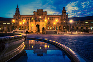 Obraz premium Plaza Espana, Sevilla, Spain.