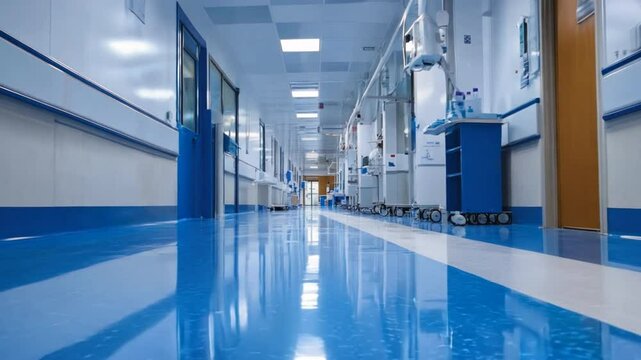 Cleaning new epoxy floors in hospitals