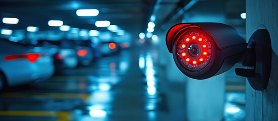Security Camera in a Parking Garage