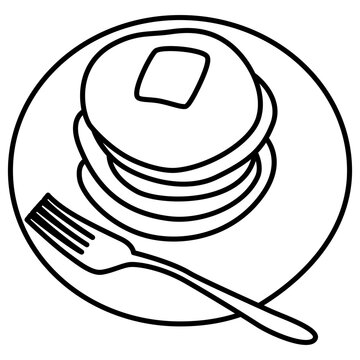 recommend clip art: Pancake Outline
