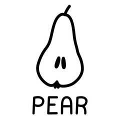 Pear Outline