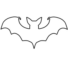 Bat Outline Vector 