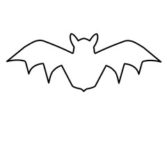 Bat Outline Vector 