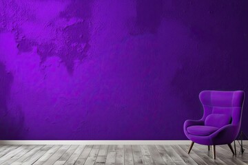 Vibrant Purple Wall Texture Artwork on Large Canvas