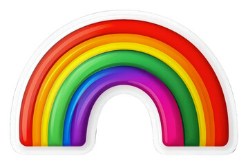 Fototapeta premium PNG Colorful rainbow in bright, playful design