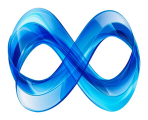 PNG Blue infinity symbol for endless potential