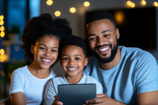 A family having a digital detox day, turning off devices to spend quality time together practicing mindfulness and creativity