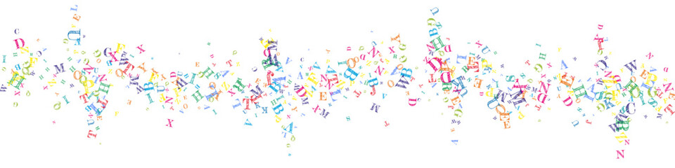 School notebook cover. Colorful childish floating