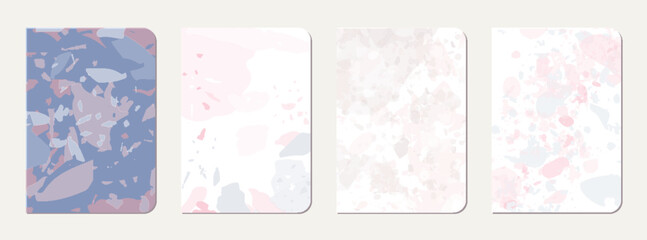 Brochure cover design. Terrazzo abstract