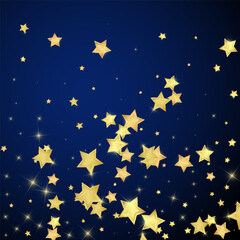 Magic stars vector overlay.  Gold stars scattered