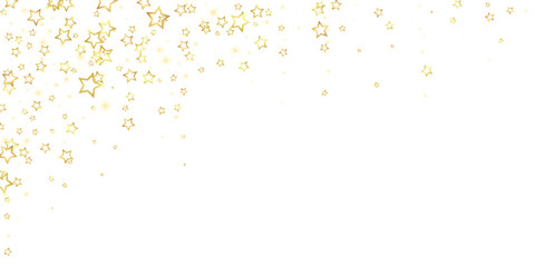 Christmas spirit. Scattered falling stars.