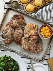 southern pork chop dinner