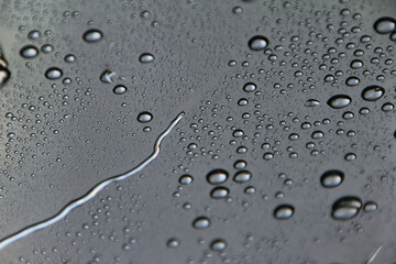 drops of water on the window