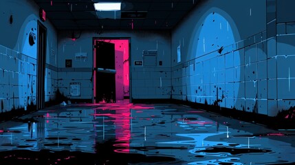 room, drawing, cartoon, illustration, wallpaper, background