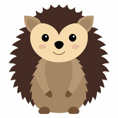Pygmy Hedgehog vector art illustration