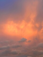 sunset in the sky