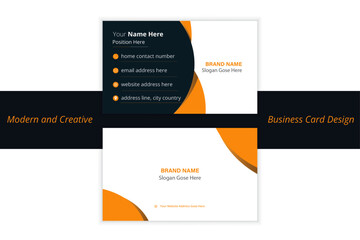 Corporate and modern business card design  template . 