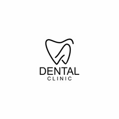 LINE ART DENTAL LOGO DESIGN