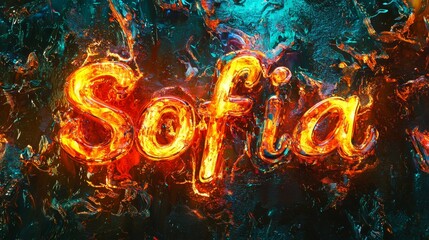 Fire Opal Crystal personalized name postcard perfect for decor.