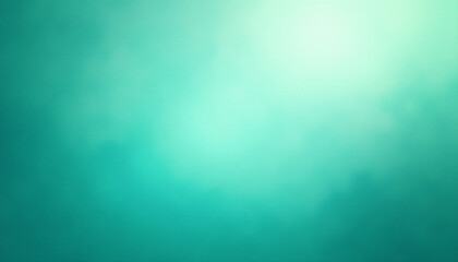 Obraz premium Abstract turquoise and jade gradient noisy grain background texture