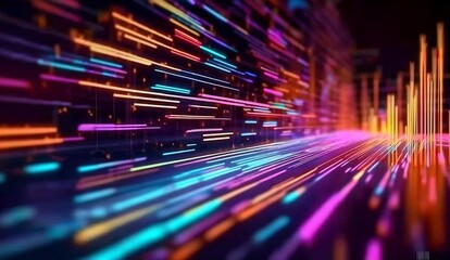 Modern digital abstract 3D background. Can be used in the description of network abilities, technological processes, digital storages, science, education....