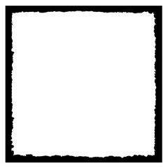 Obraz premium Black Grunge Frame Brushes Border